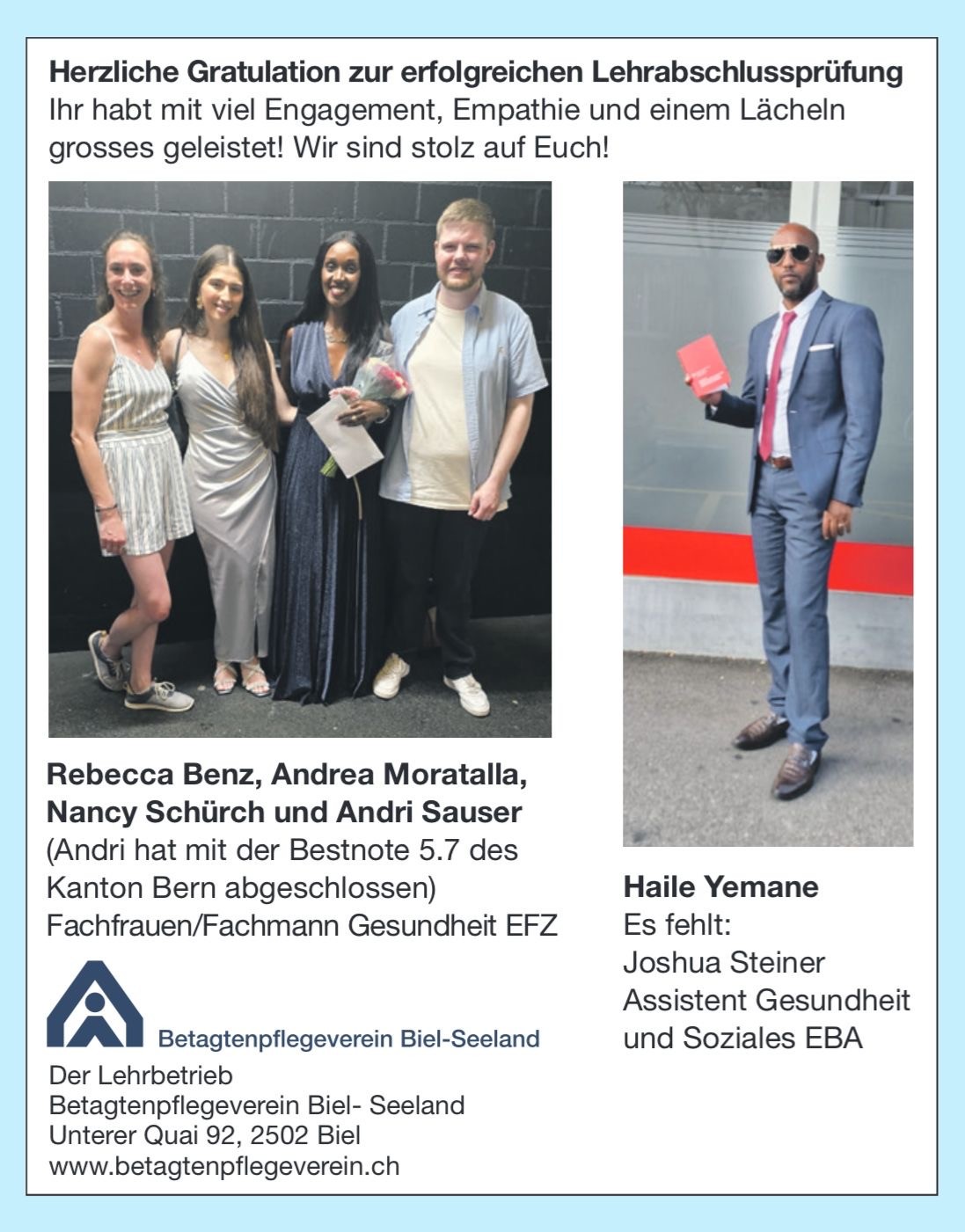 Lernende Abschluss 2025